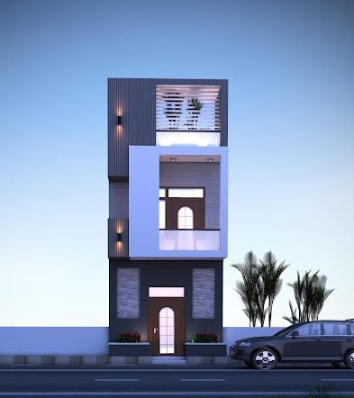 15x60 house elevation idea 3dhousenaksha (3)