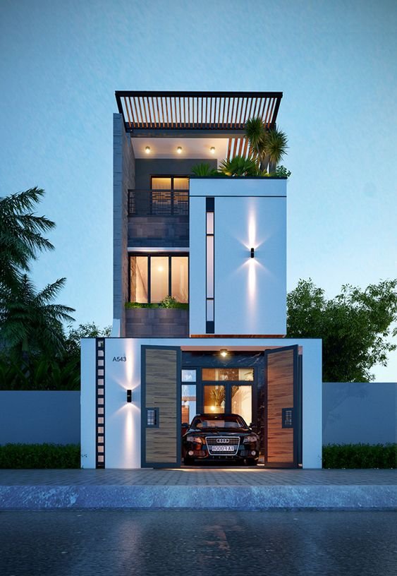 15x60 house elevation idea 3dhousenaksha 7400118603