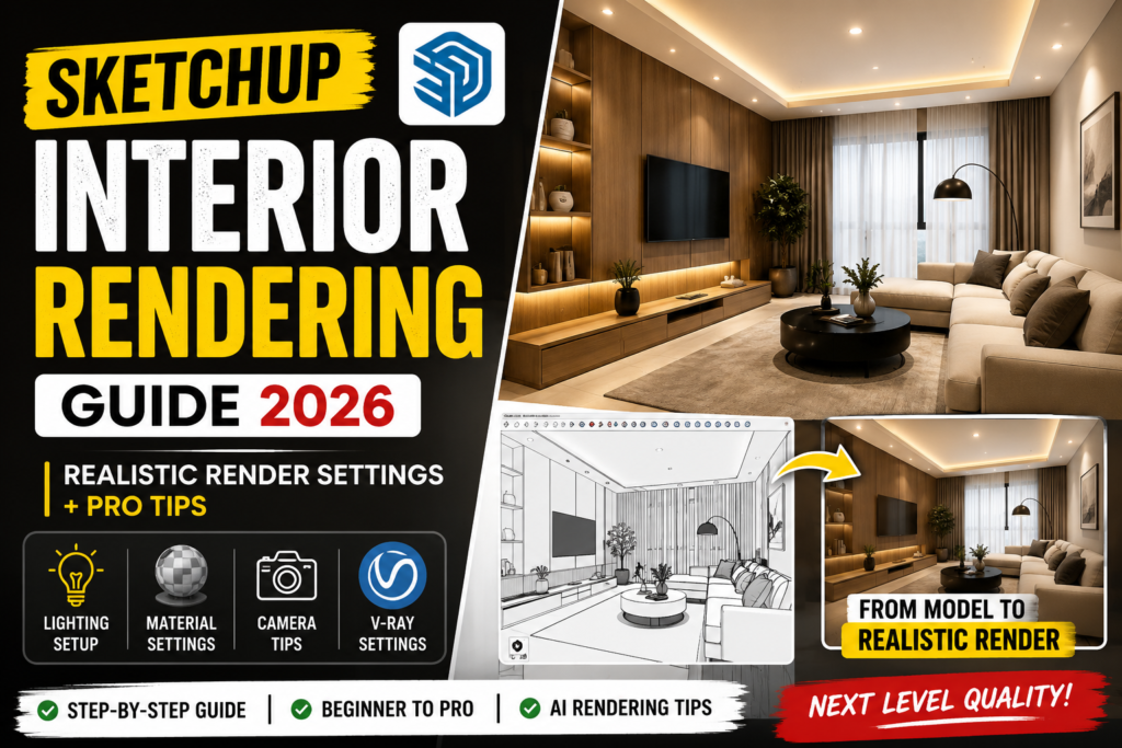 SketchUp Interior Rendering Guide 2026 – Realistic Render Settings ...